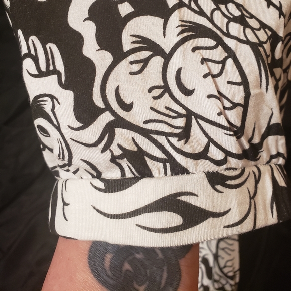 Sourpuss Melting Monster Kitchy Comic Con Halloween Creepy Ghoul Leggings - Picture 9 of 10